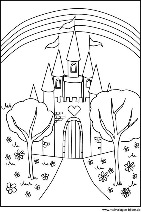 Klick das bild elsa aus frozen an um die druckversion zu sehen oder um es online anzumalen kompatibel mit ipad und android tablets. Malvorlage - Schloss - Märchenschloss | Malvorlagen ...