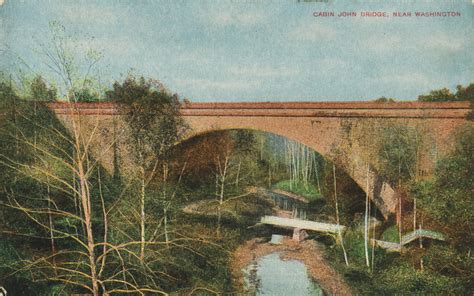 In 1965, the parkway opened from cabin john east to the glen echo interchange. Cabin John Bridge | The Cabin John Bridge, constructed ...