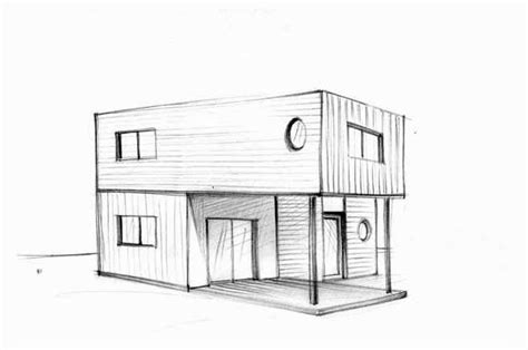Modulo Habitable Dibujo Arquitectónico De Interiores Dibujo De