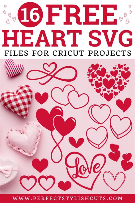 16 FREE Heart SVG Files For Cricut Projects