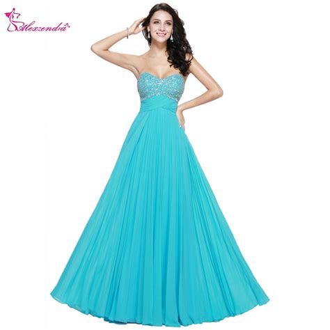 alexzendra beads sweetheart chiffon long prom dresses plus size evening dress party dress for