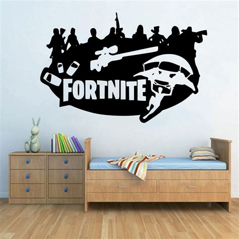 Adesivo De Parede Decorativo Infantil Fortnite 2 Tam Médio