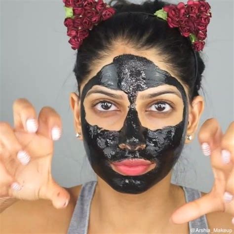 This mask is great for cleaning your pores and brightening your skin, leaving it clean and. Charcoal and glue face mask | Glue face mask, Combination ...