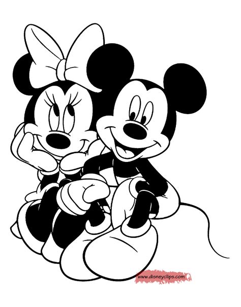 The famous mickey mouse is here ! Mickey And Minnie Printable Coloring Pages - Coloring Home