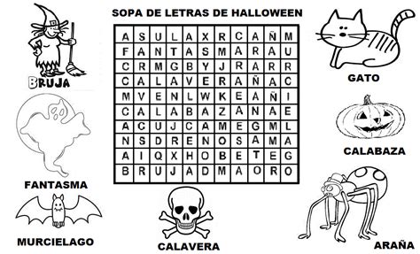 Las Mejores 181 Sopa De Letras Halloween En Ingles Para Imprimir Pdf