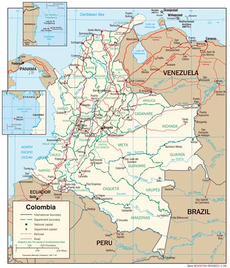 Large Detailed Political Map Of Colombia With Administrative Divisions 18060 The Best Porn Website