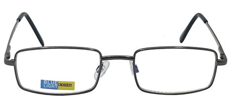 Anti Blue Light Blocking Glasses Cut Uv400 Metal Square Computer Reading Glasses Ebay