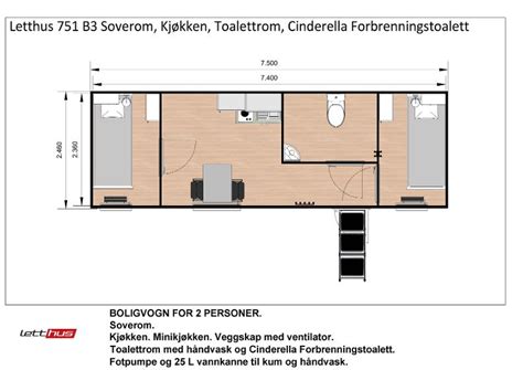 Letthus 751 B3 Soverom, Kjøkken, Toalettrom - Cinderella