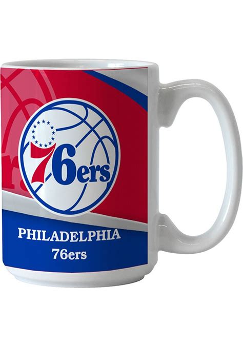 Philadelphia 76ers 15oz Wave Mug Philadelphia 76ers 76ers Mugs