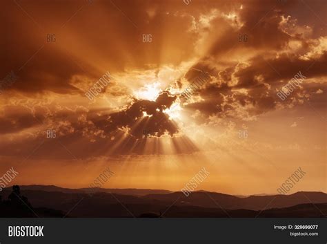 Sky Clouds Sun Rays Image And Photo Free Trial Bigstock