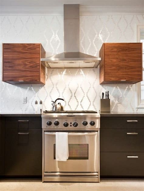 You can tweak and install hardwoods as your backsplash kitchen to make a minimalist yet modern look. Beautiful Vinyl Wallpaper Kitchen Backsplash for ...