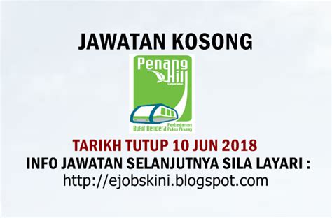 Senarai terkini jawatan kosong di pulau pinang! Jawatan Kosong Perbadanan Bukit Bendera Pulau Pinang - 10 ...