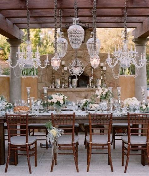 Outdoor Wedding Chandelier For Romantic Wedding Ideas