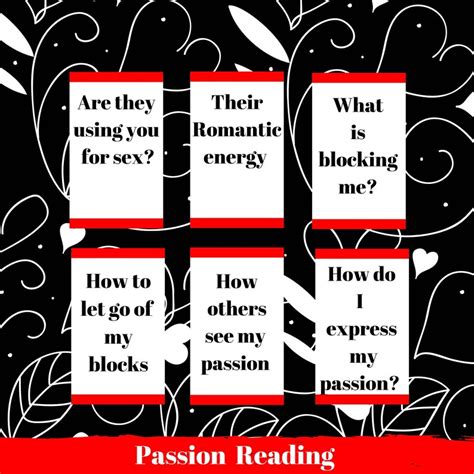 6 Card Passion Reading Bonus Oracle Cards In Every Reading Etsy