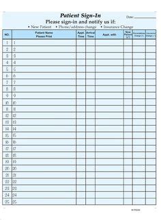 32+ free cohabitation agreement templates. Free printable Patient Sign In Sheet (PDF) from Vertex42 ...