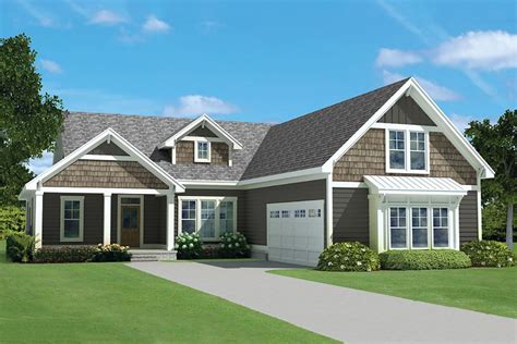 Plan 15258nc Country Ranch Home Plan With 8 Deep Front Porch In 2021