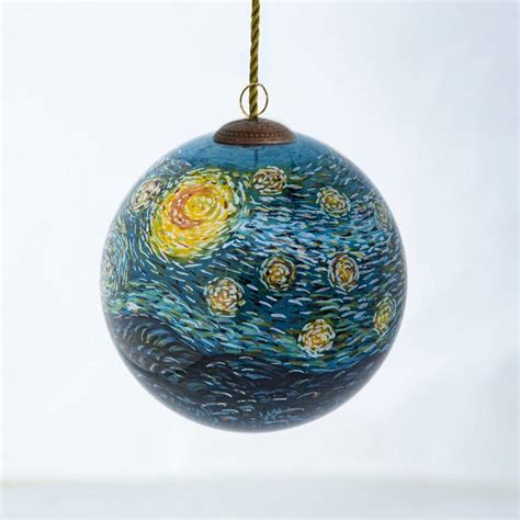 Van Gogh Starry Night Glass Ornaments