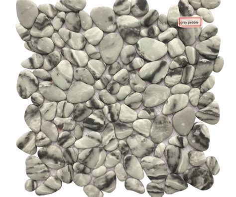 Bella casa atica is avaiilable in 3 stylish colors to give your spaces a luxurious look. Grey Mosaic Micro Crystal Pebbles Mosaic | Casabella ...