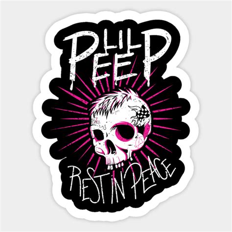 Rip Peep Tribute Lil Peep Sticker Teepublic