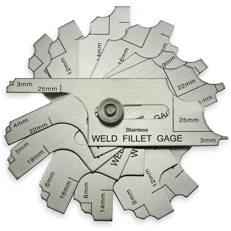 Buy Riverweld 7 Piece Fillet Weld Set Gage Mg 11 Rl Gauge Depth Gages