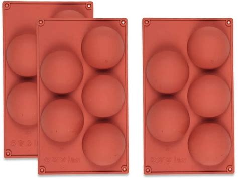 Set Of Silicone Molds Grave Cavities Half Spheres Baking Moulds Cake For Cooking Jelly