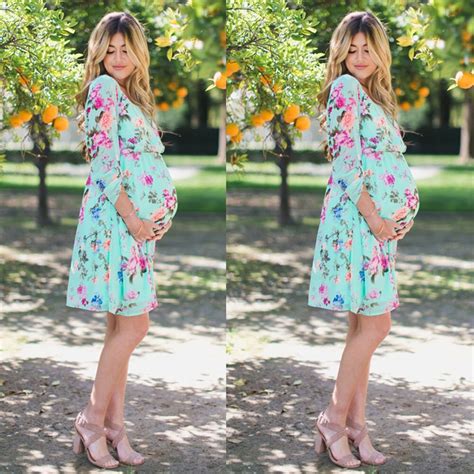 muqgew maternity dresses casual pregnant womens nursing nightgown pregnancy floral printed dress