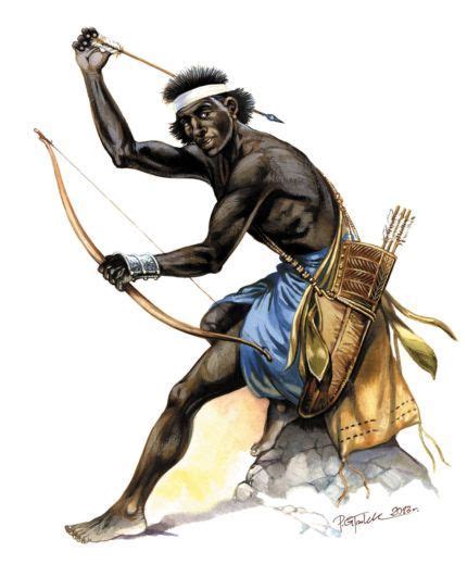 enemies of rome nomads nubia archer from the blemmye tribe iv century ad artist p glodek