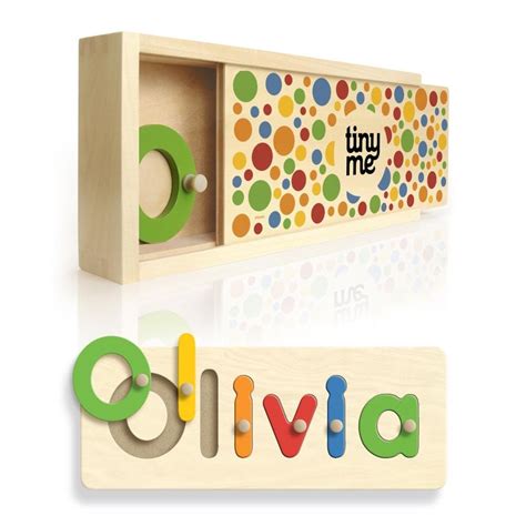 Cherry (the darker tone) or maple (the lighter tone). Personalised Wooden Name Puzzle ~ Tinyme.com.au | Name ...