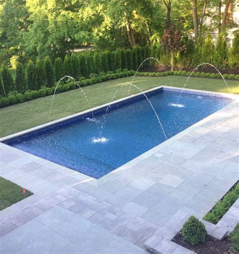 Deck Jets From Zodiacpoolusa We Installed At A Hamptons Style Backyard