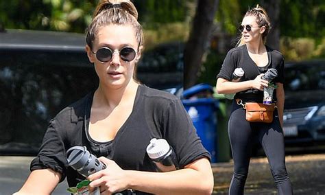 Elizabeth Olsen Showcases Her Toned Physique In Form Fitting Workout