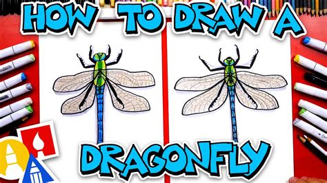 How To Draw A Realistic Dragonfly Youtube