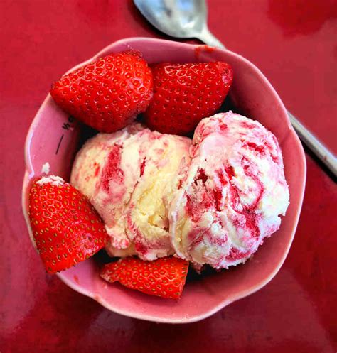 Raspberry Ripple No Churn Ice Cream Recipe Cuisine Fiend