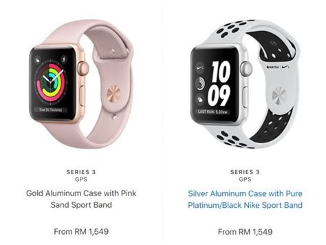 Ahead of its malaysian availability, apple has revealed its local pricing on its online store. You can buy the Apple Watch Series 3 in Malaysia on 20 ...