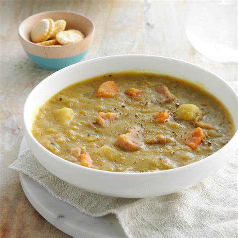 Slow Cooked Split Pea Soup Recipe Taste Of Home
