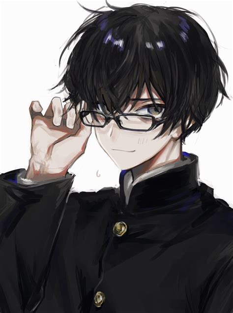 すえちー On Twitter Black Hair Anime Guy Black Haired Anime Boy Anime