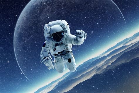 Outer Space Astronauts Creative Imagepicture Free Download 400347177