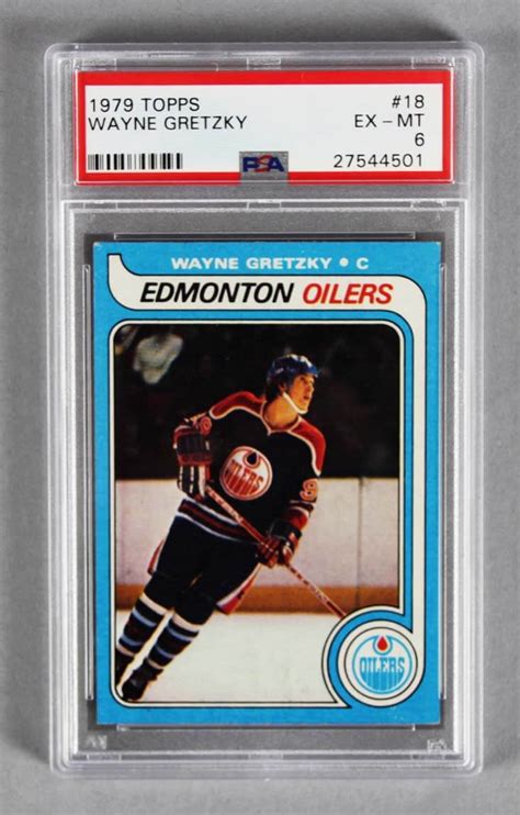 1979 Topps Wayne Gretzky Graded Rookie Hockey Card Psa Ex Mt 6