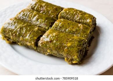Turkish Dessert Pistachio Roll Called Fistikli Stock Photo Edit Now