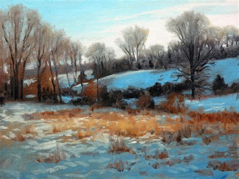 Winter Evening Painting By Armand Cabrera Fine Art America