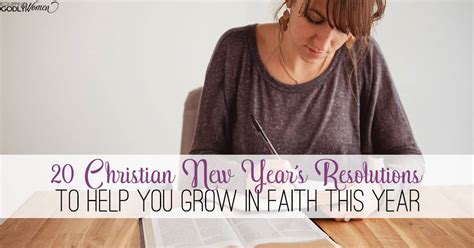 Looking For Christian New Years Resolutions Ideas Try These