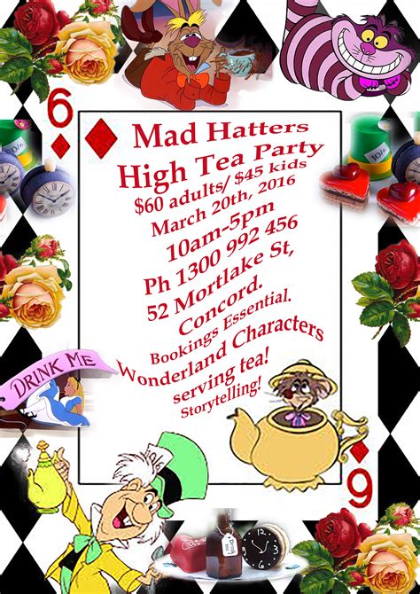 Mad Hatter’s Tea Party Set For March Finding Fairyland And Fairy And The Frog Creperie