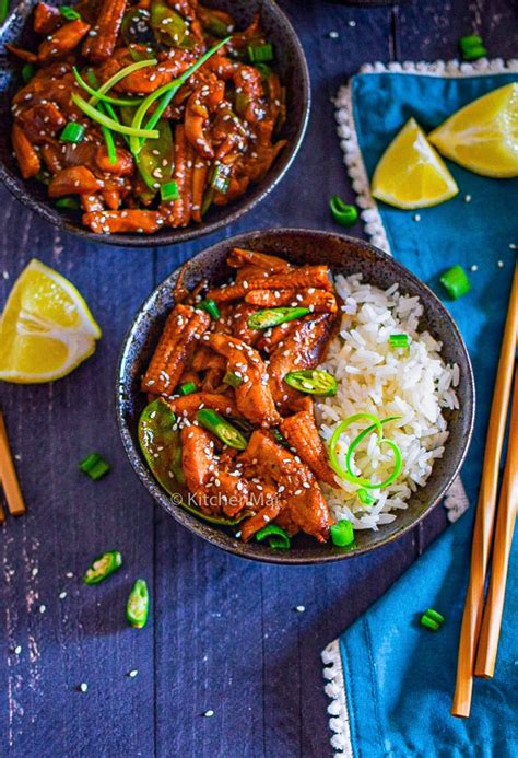 You can buy them precooked, and you just slice them and serve them cold with hot mustard and sesame seeds. Spicy Korean chicken stir fry - Kitchen Mai