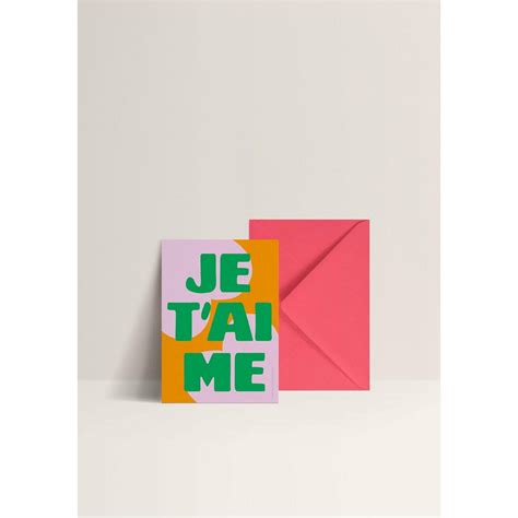 Papier And Co Je Taime Card Babette