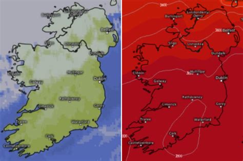 Irish Weather Forecast Dry And Sunny Spells With Scattered Showers As