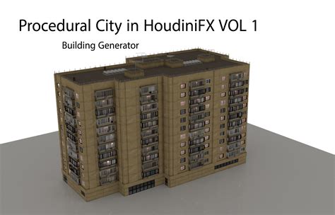 Procedural City 1 Building Generator Sidefx