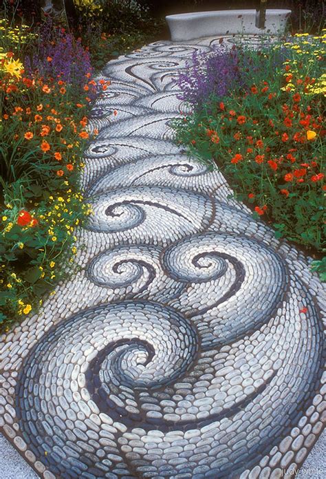 200 Rocks And Stones Walkway Design Ideas Mosaic Garden Garden Paths