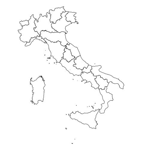 Italy Outline Map Images And Photos Finder