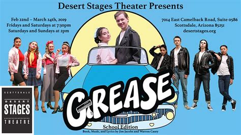 Grease School Edition Desert Stages Theatre