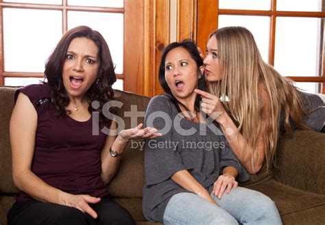 Gossiping Friends Stock Photo Royalty Free Freeimages