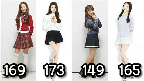 Tallest And Shortest Member In Kpop Girl Group 2014 2019 Youtube